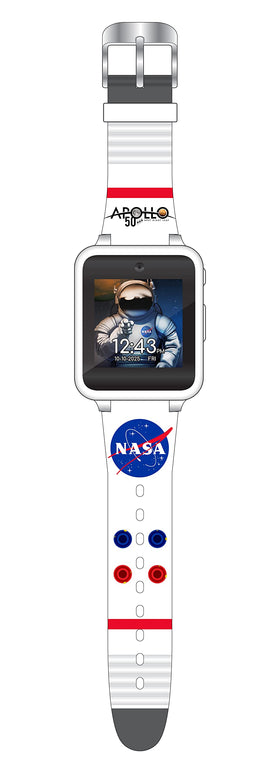 Accutime NASA Kids Watch camera action showcasing selfie and memory capture features.