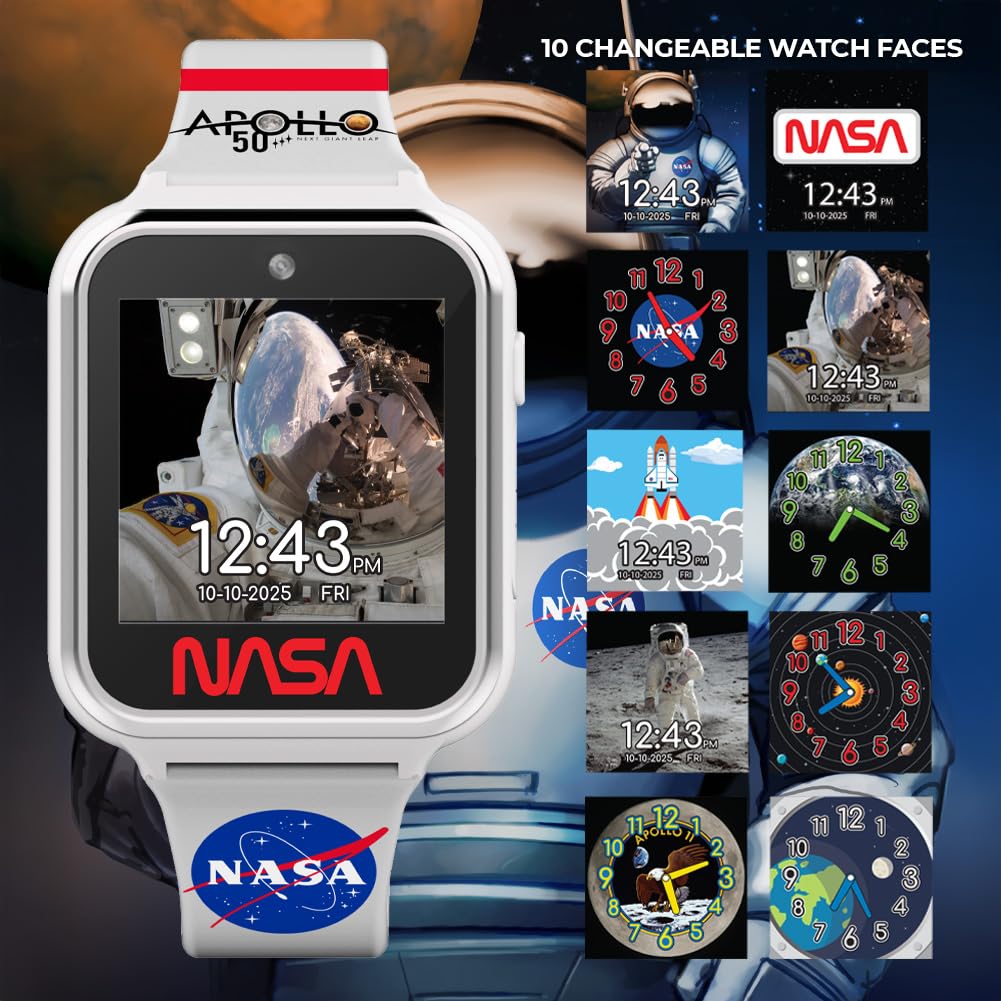 Accutime NASA Kids Watch games screen highlighting interactive play for curious space explorers.