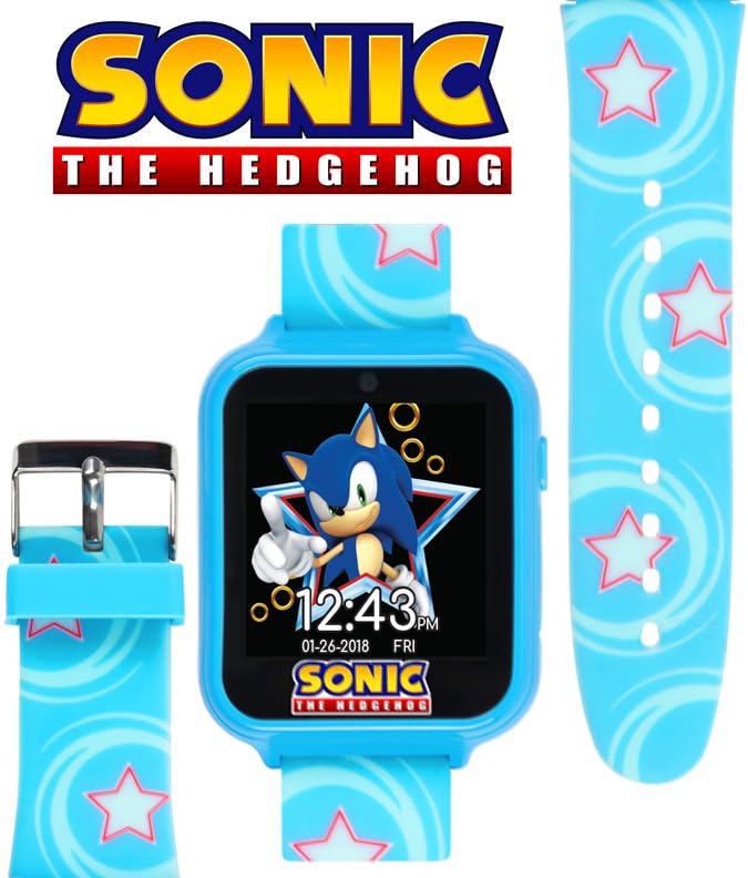 Accutime SNC4133AZ on a child's wrist with a comfortable blue strap