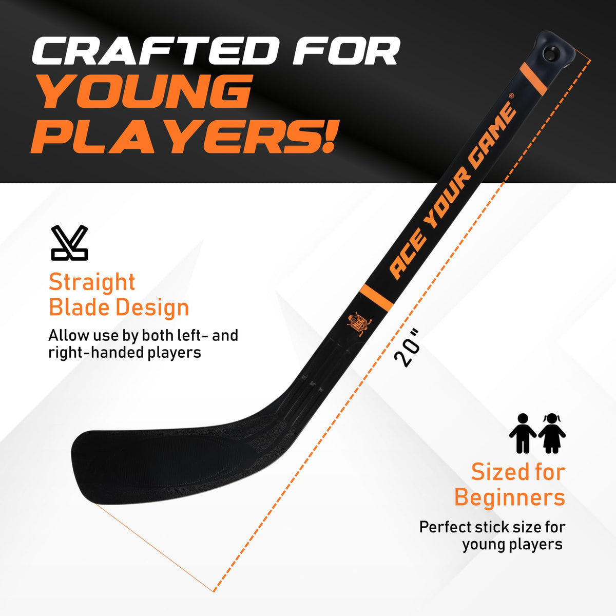 ACE HOCKEY easy-assembly lets you start within minutes.