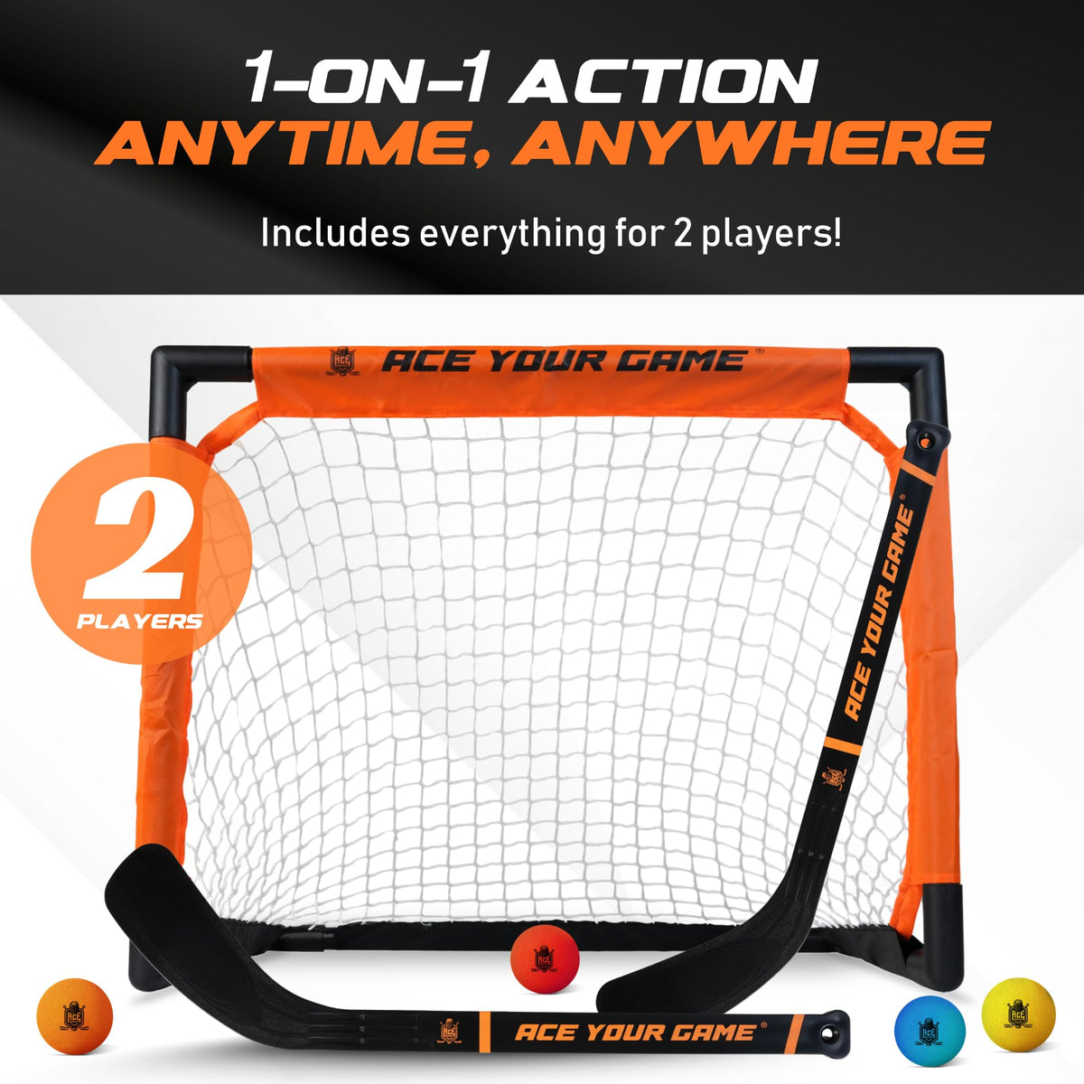 ACE HOCKEY shinny hockey set gift idea for young players