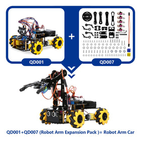 ACEBOTT Five-DOF Robot Arm Movement showcases flexible gripping and lifting actions.