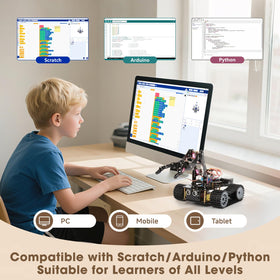 ACEBOTT IR remote control for quick indoor robot navigation.