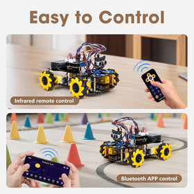 ACEBOTT robot kit app control enables mobile coding sessions