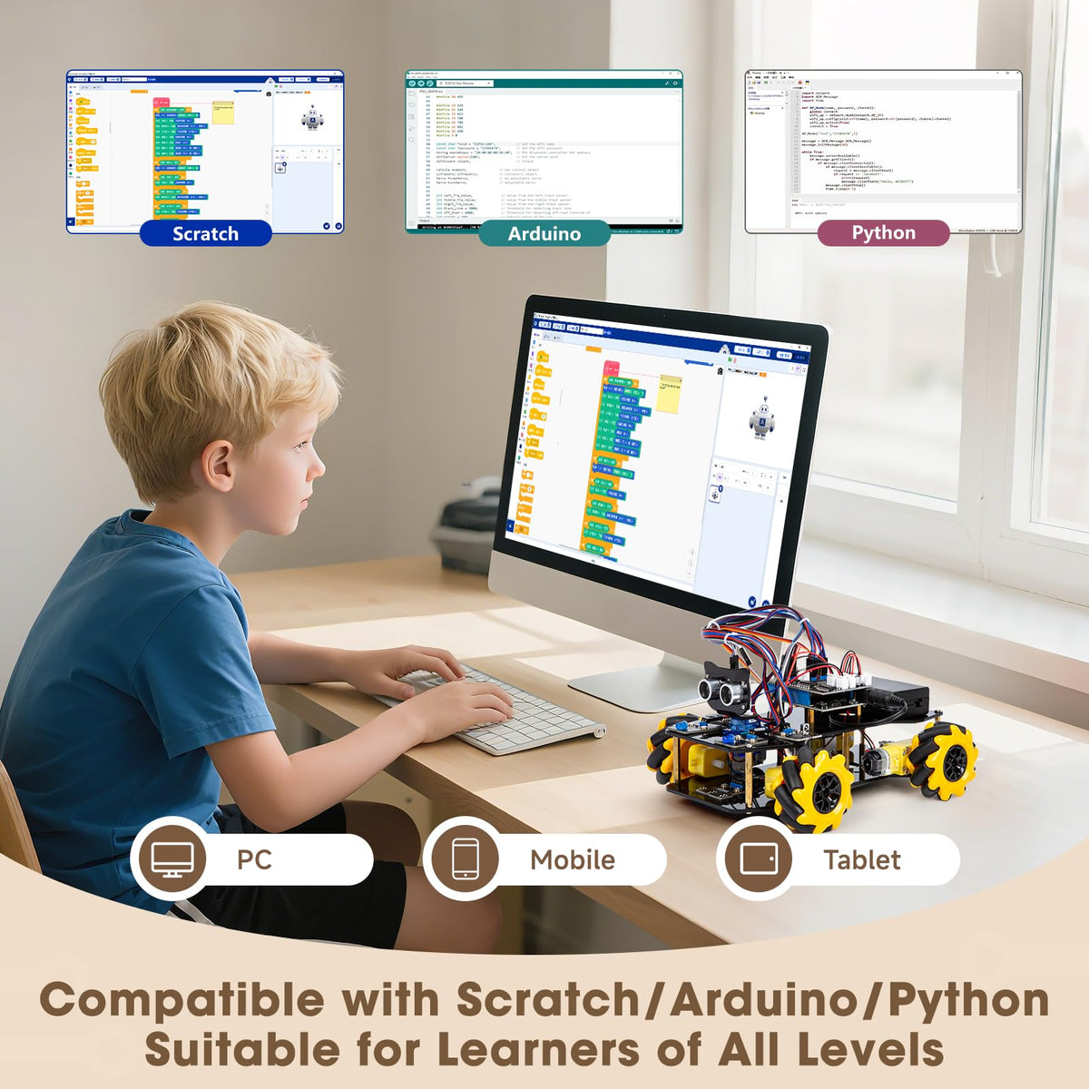 ACEBOTT robot kit expansion options for future upgrades