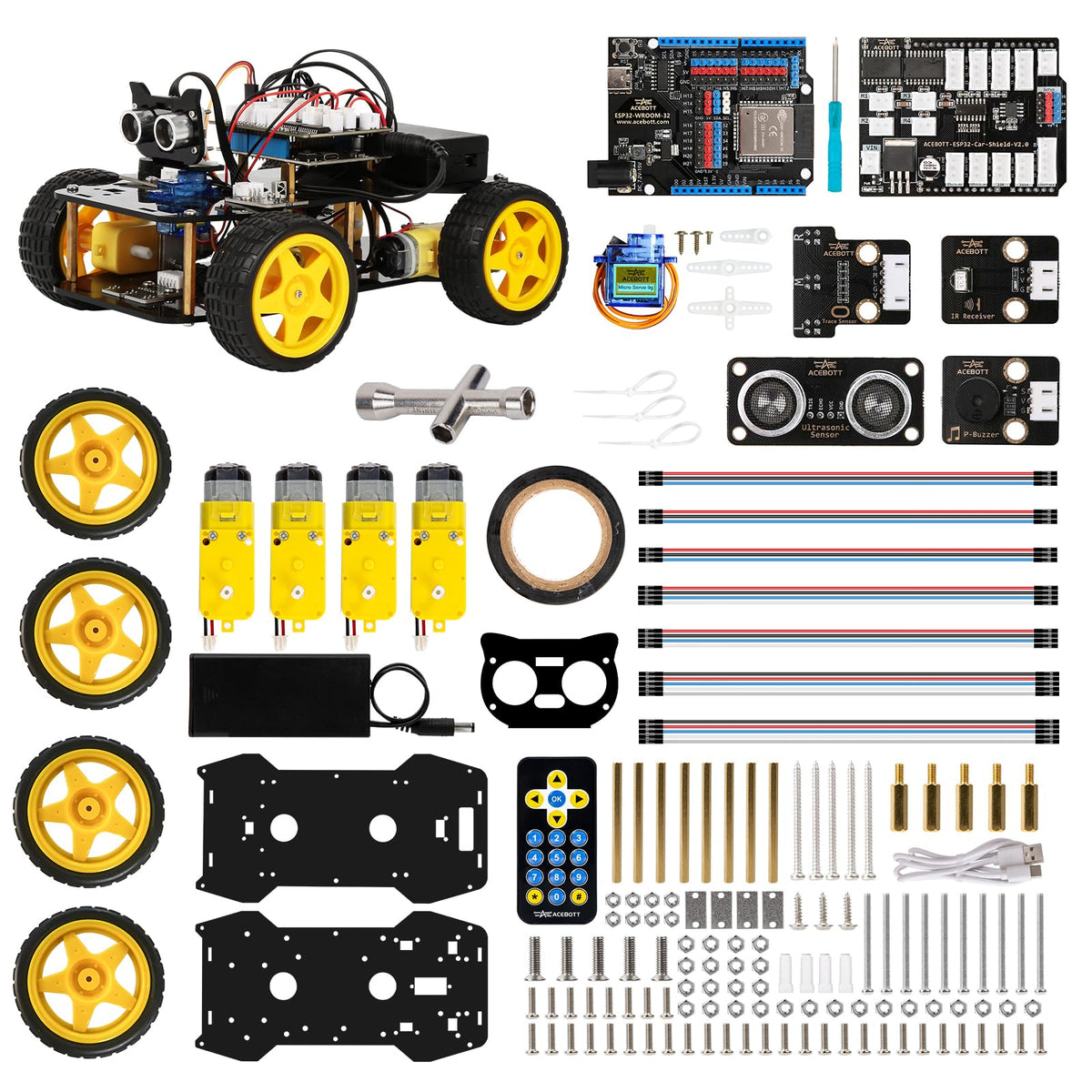 ACEBOTT robotics kit assembly showing hands-on setup and learning benefits