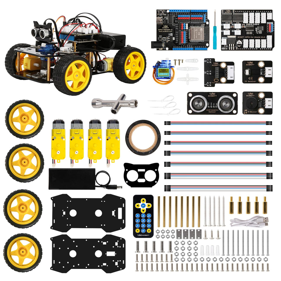 ACEBOTT robotics kit assembly showing hands-on setup and learning benefits