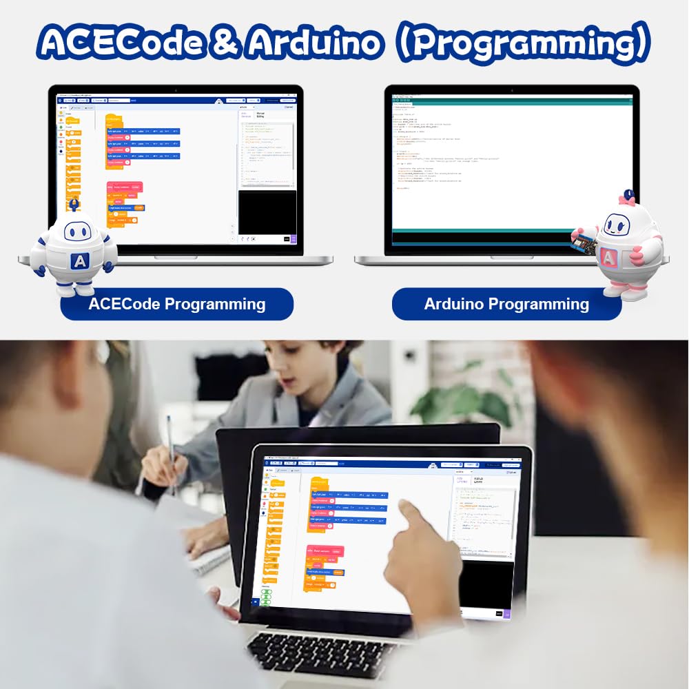 ACEBOTT app control view highlighting remote operation and experimentation