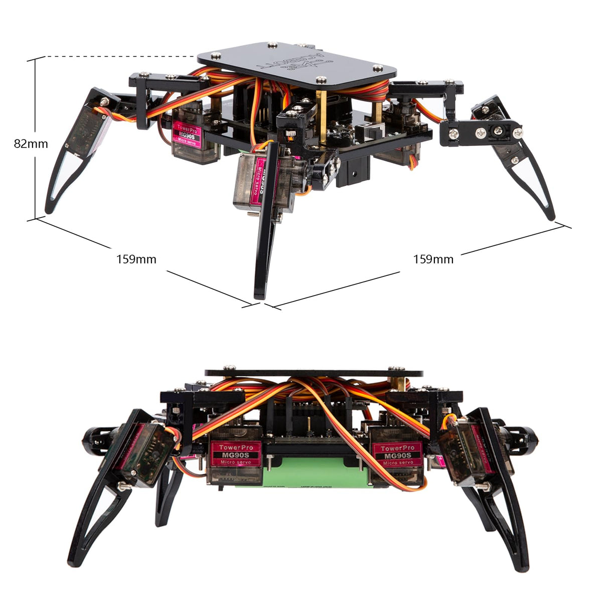 ACEBOTT remote control operation demo for real-time robot direction