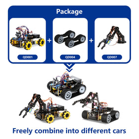 ACEBOTT tank track expansion demonstrates all-terrain capability for outdoor play.