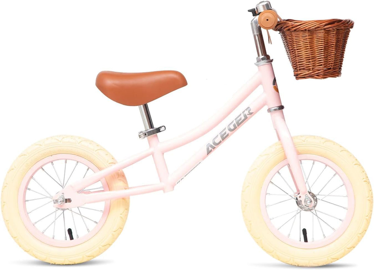 ACEGER balance bike handlebar grips provide comfy control for young riders.