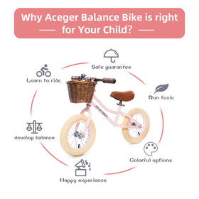 ACEGER 12-inch bike wicker basket close-up shows cute storage for snacks.