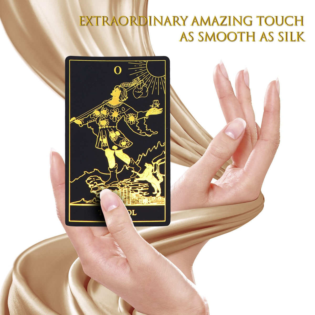 ACELION guide booklet featuring 99 pages for learning tarot spreads and meanings