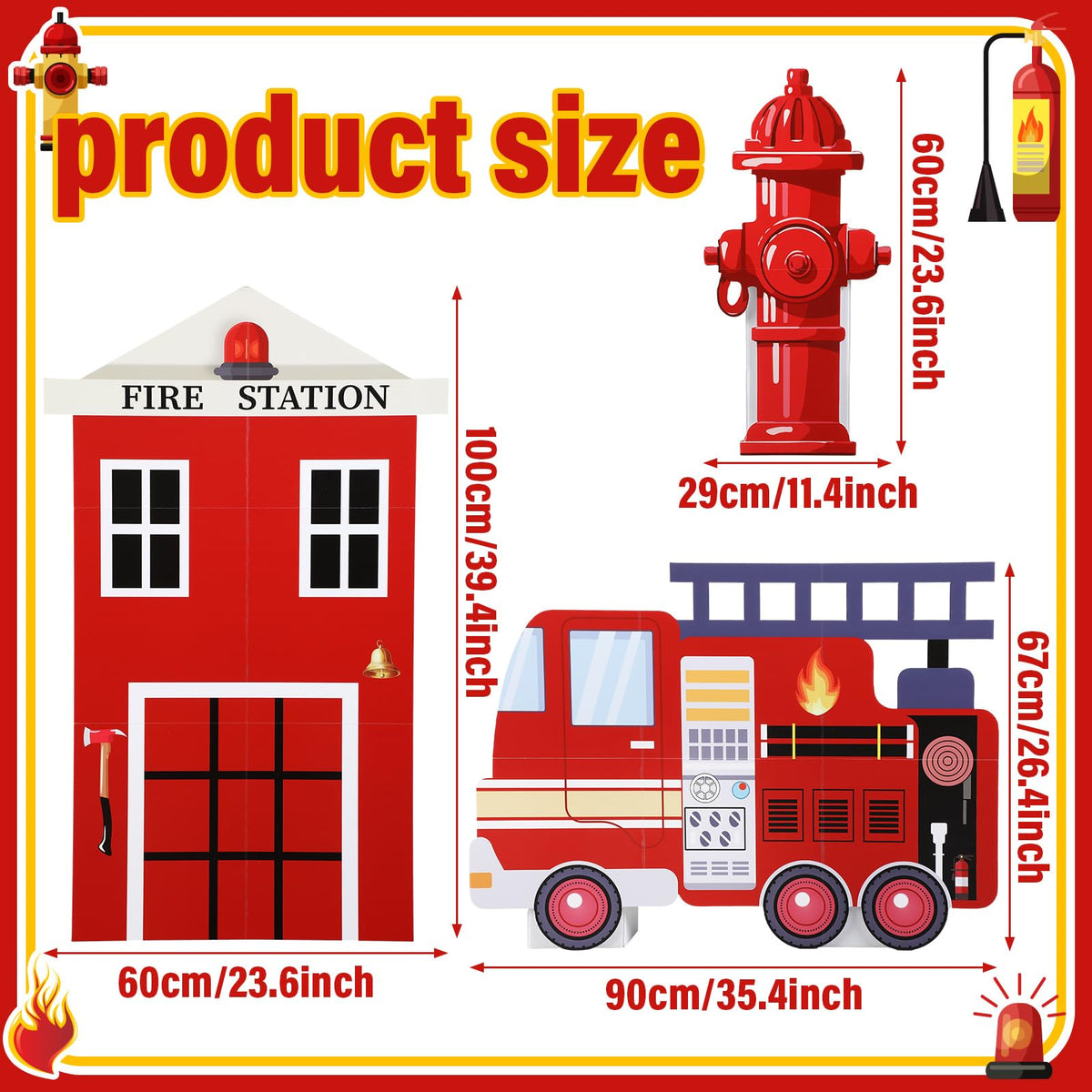 AceOrbit firetruck side view serves as a bold centerpiece for events.