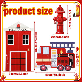 AceOrbit firetruck side view serves as a bold centerpiece for events.