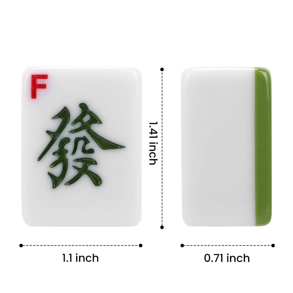 Aceshmir dot, bamboo, and character tiles crafted for clear hands