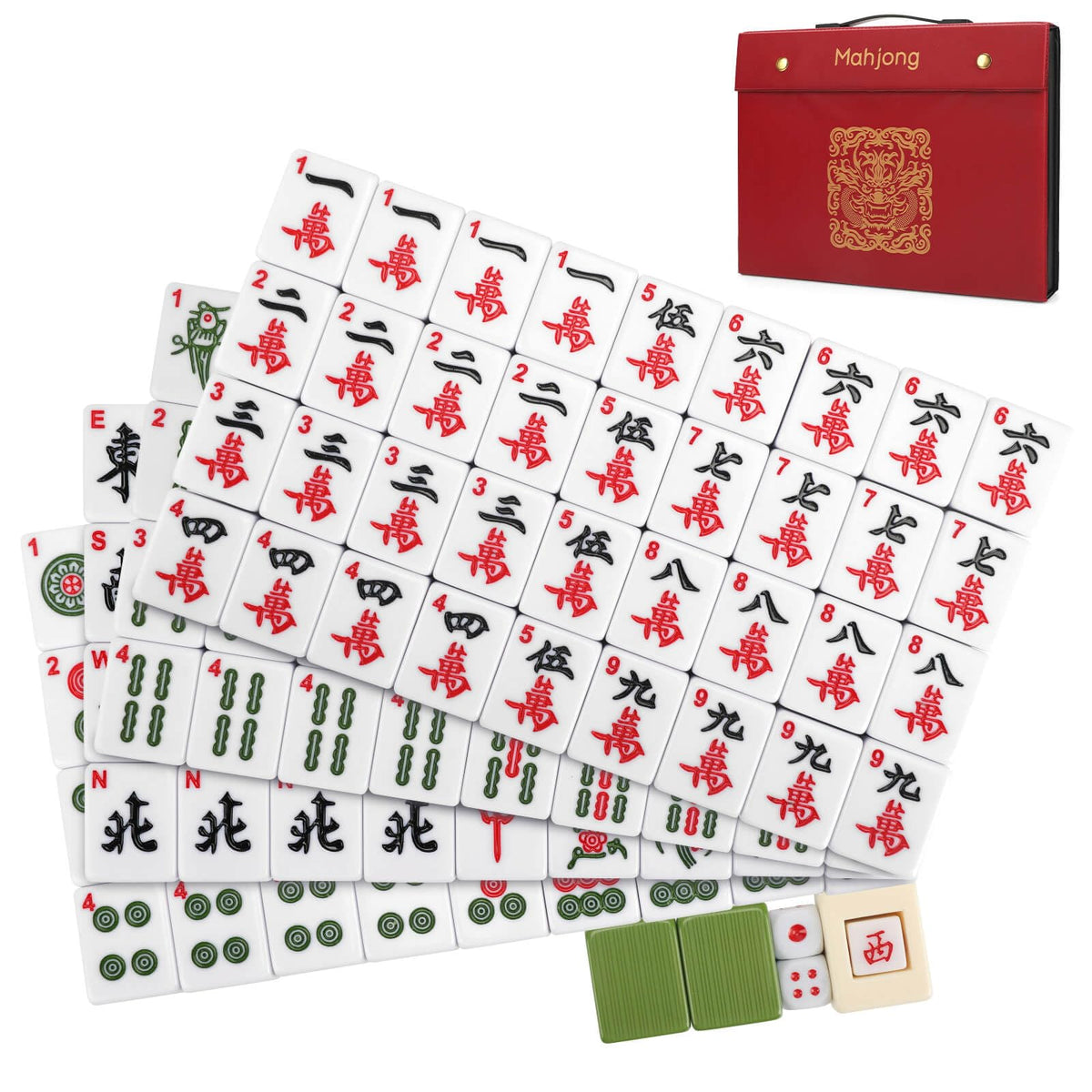 Aceshmir Mahjong 146-piece tile set offers durable, authentic gameplay