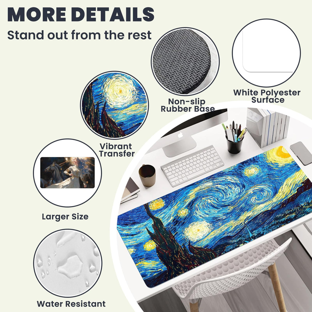 AceSubli high-density white polyester surface enables vivid color reproduction