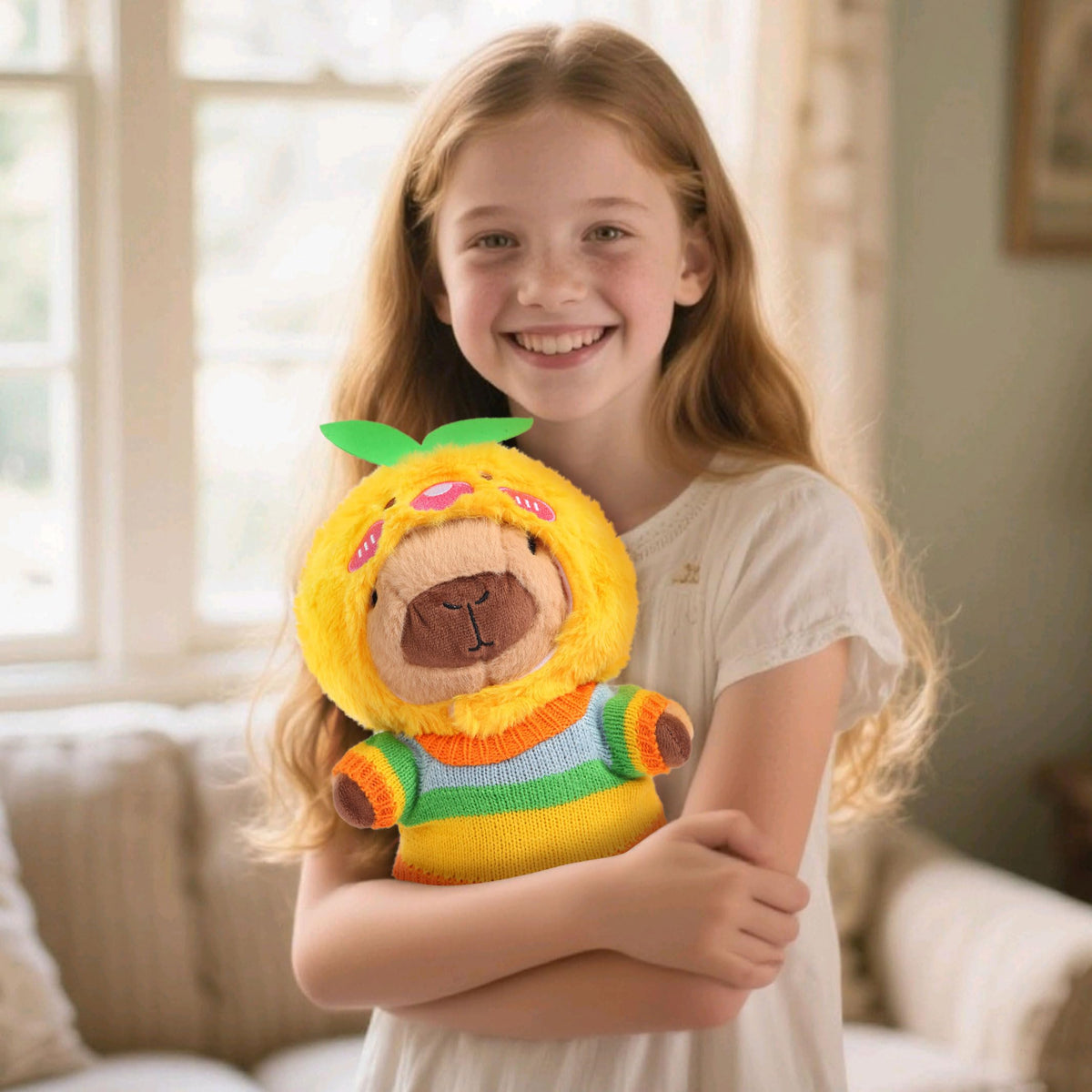 Gift-ready stuffed Capybara toy for birthdays and holidays.