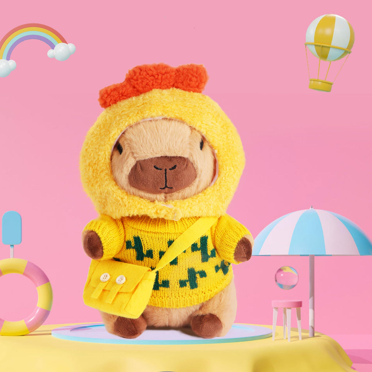 Acgtrick dress-up capybara plush encourages creativity through outfit customization.