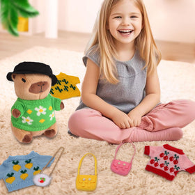 Acgtrick cute capybara plush ideal for kids and collectors.