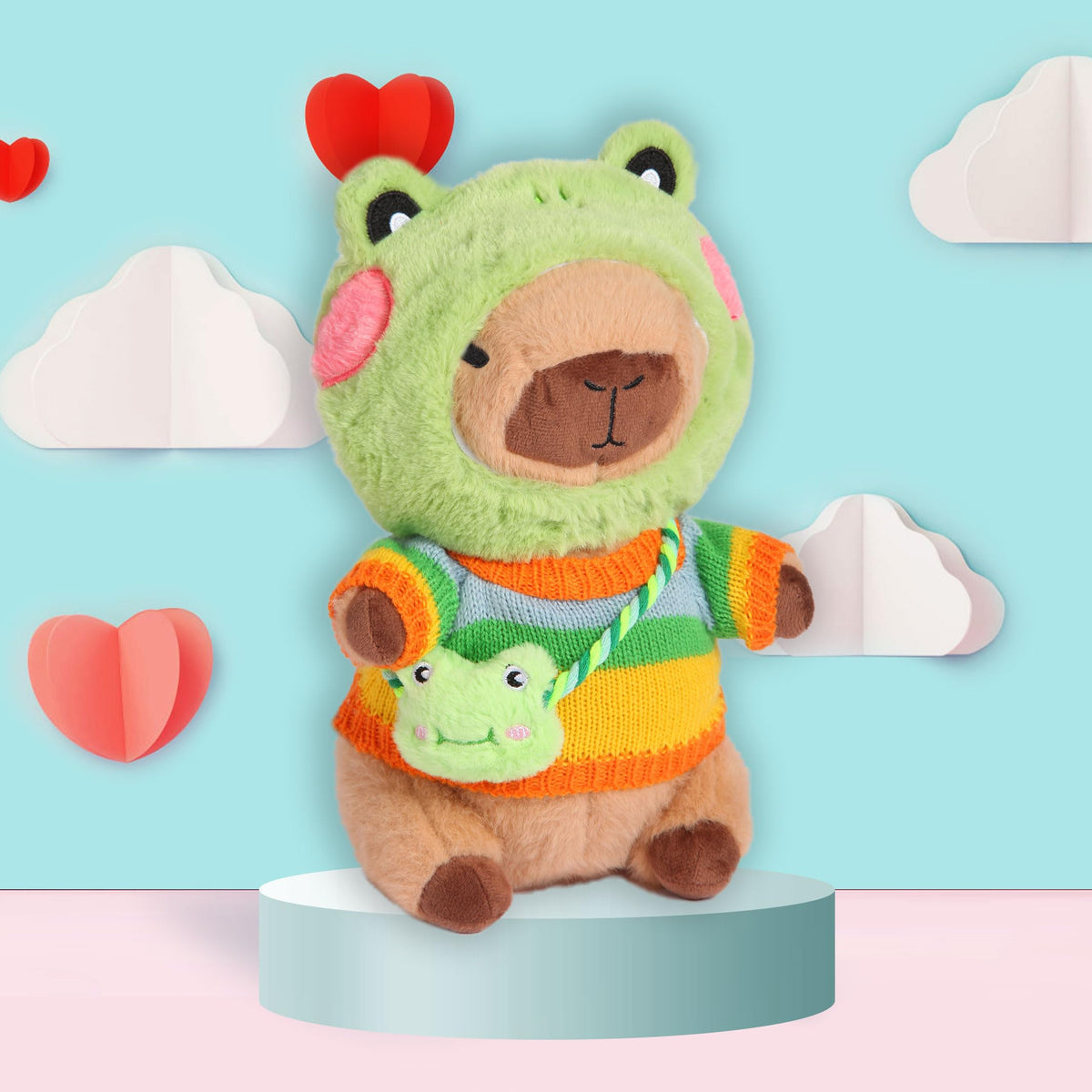 Acgtrick capybara plush with soft texture for gentle hugs and safe play.