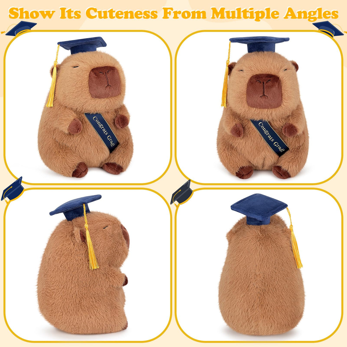Achwishap Capybara cuddly companion for study breaks.