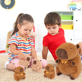 Achwishap Capybara pillow plush, versatile cushion for bed, couch, and study.