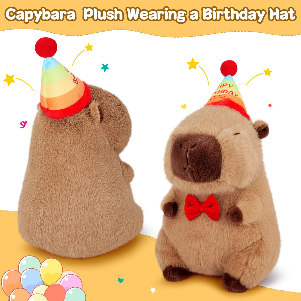 Achwishap Capybara plush durable material for long-lasting play.