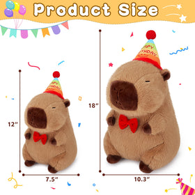 Achwishap Capybara plush soft fabric for cozy hugs.