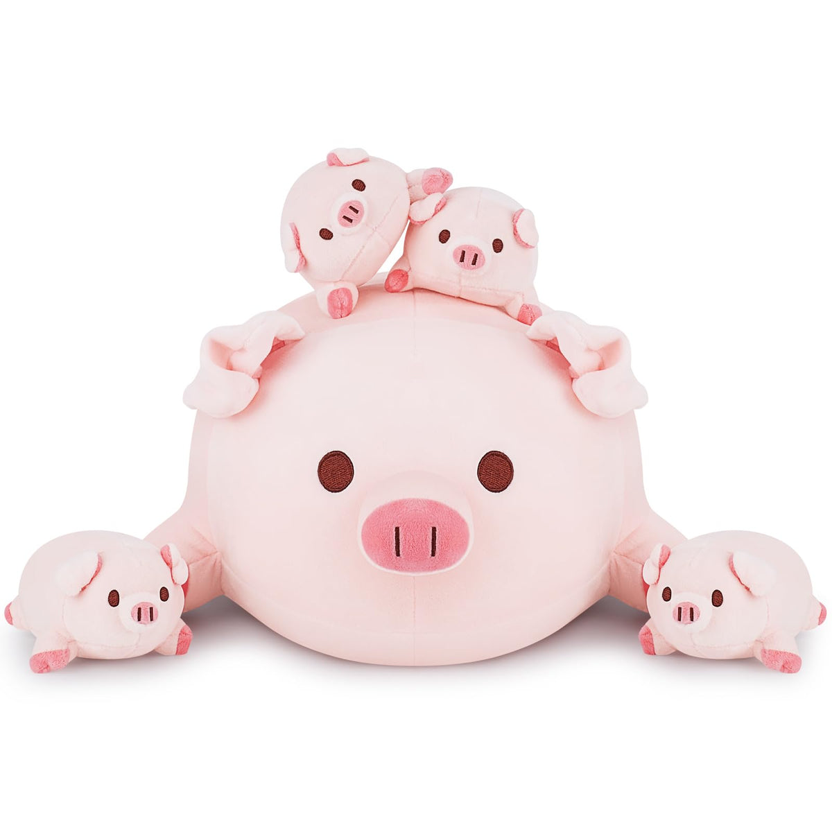 Achwishap pig family baby 4.3in plush, soft toy for gentle hugs