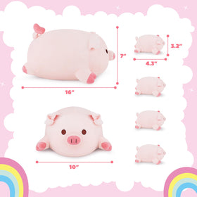 Achwishap pig family baby 4.3in plush, fourth cozy companion
