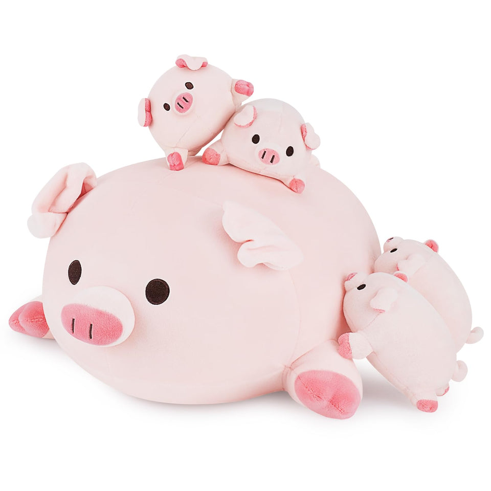 Achwishap pig mommy 16in ready for cuddling and bedtime comfort