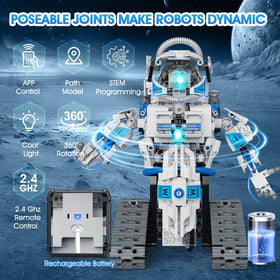 ACIKETO fighter robot model for creative construction and problem solving.