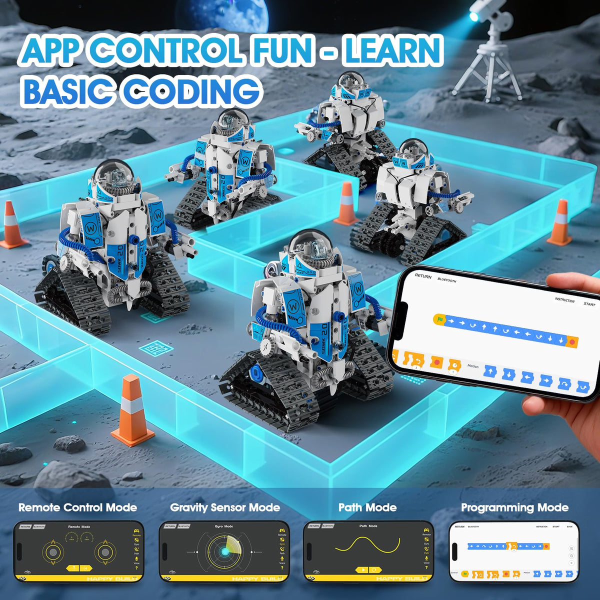 ACIKETO tracked vehicle model with durable ABS parts for sturdy play.