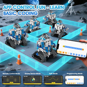 ACIKETO tracked vehicle model with durable ABS parts for sturdy play.