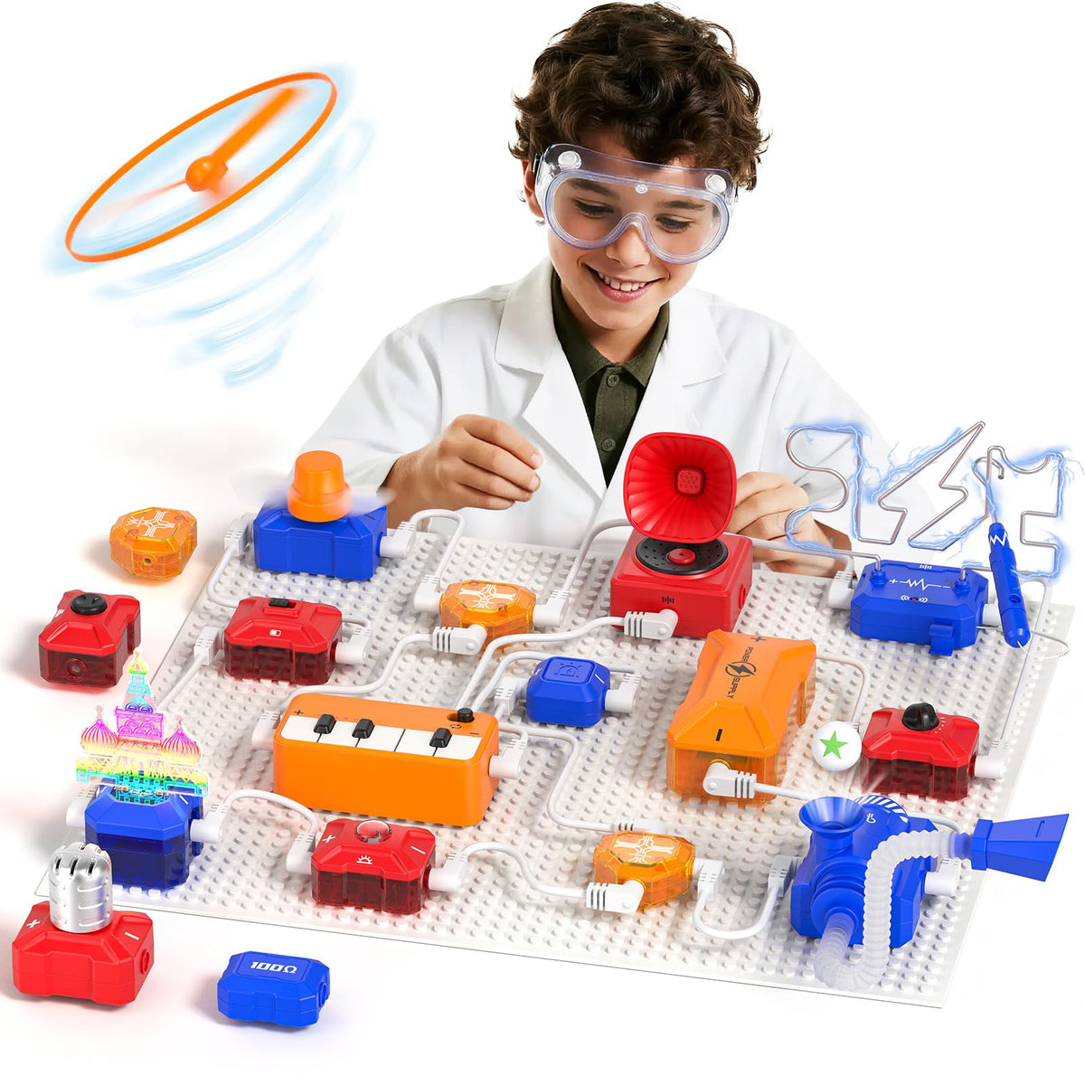ACIKETO Science Kits for Kids displaying 671+ circuit projects to spark hands-on learning and creativity.