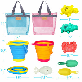 Aclarastra foldable scoops simplify cleanup and travel storage.