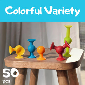 ACME CO Silly Suckers bath time play with colorful pieces promotes fine motor skills