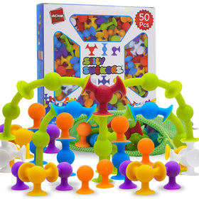 ACME CO Silly Suckers bath toy set assembly pieces for creative play