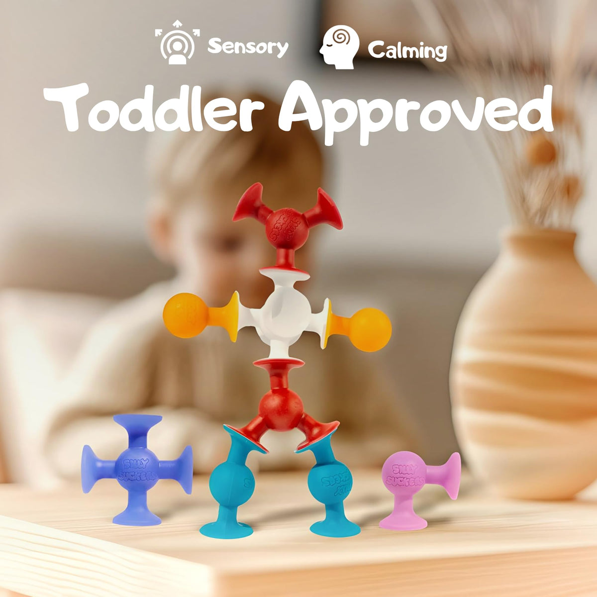 ACME CO Silly Suckers Montessori-inspired building blocks for sensory play