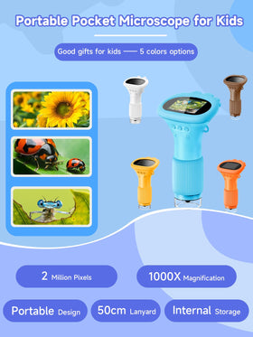 Acoath Kids Microscope with Type-C connectivity for real-time viewing on a computer