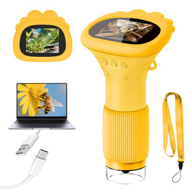 Acoath Kids Microscope with 2 inch screen for crisp close-ups