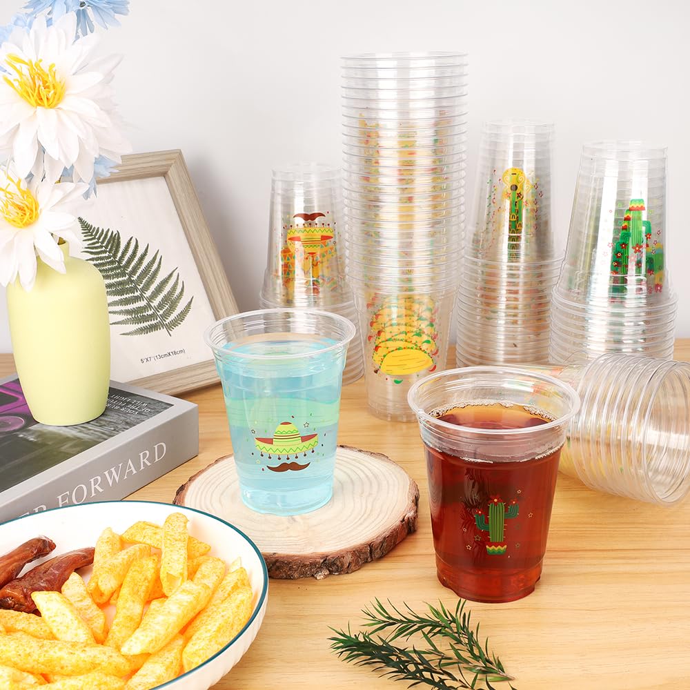 AcpopbM Fiesta cups pinata design adds colorful celebration to drinks