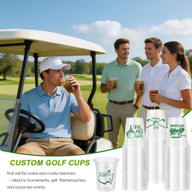 AcpopbM golf cups featuring club motif elevate themed gatherings.