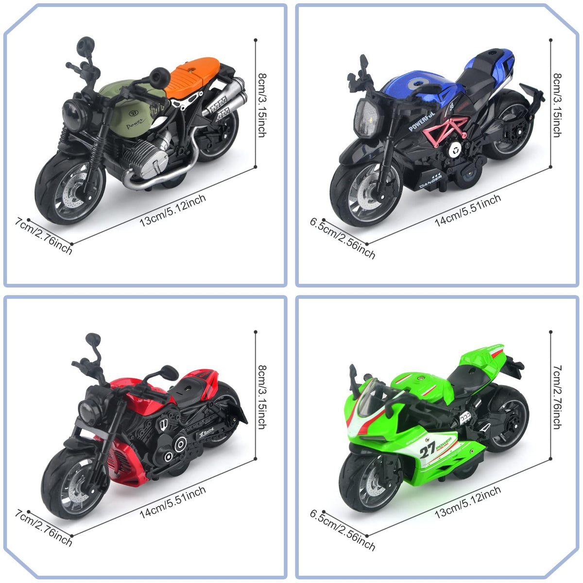 Acrofek motorcycle toy with lights and sounds, immersive pretend play