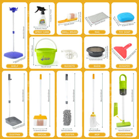 ACROFEK toddler cleaning set mop in use encouraging tidy habits during kid-friendly cleaning play