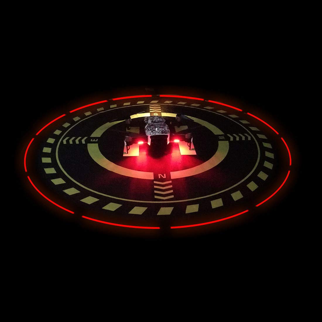 ACROTOR drone landing pad with night light strip for safer night landings