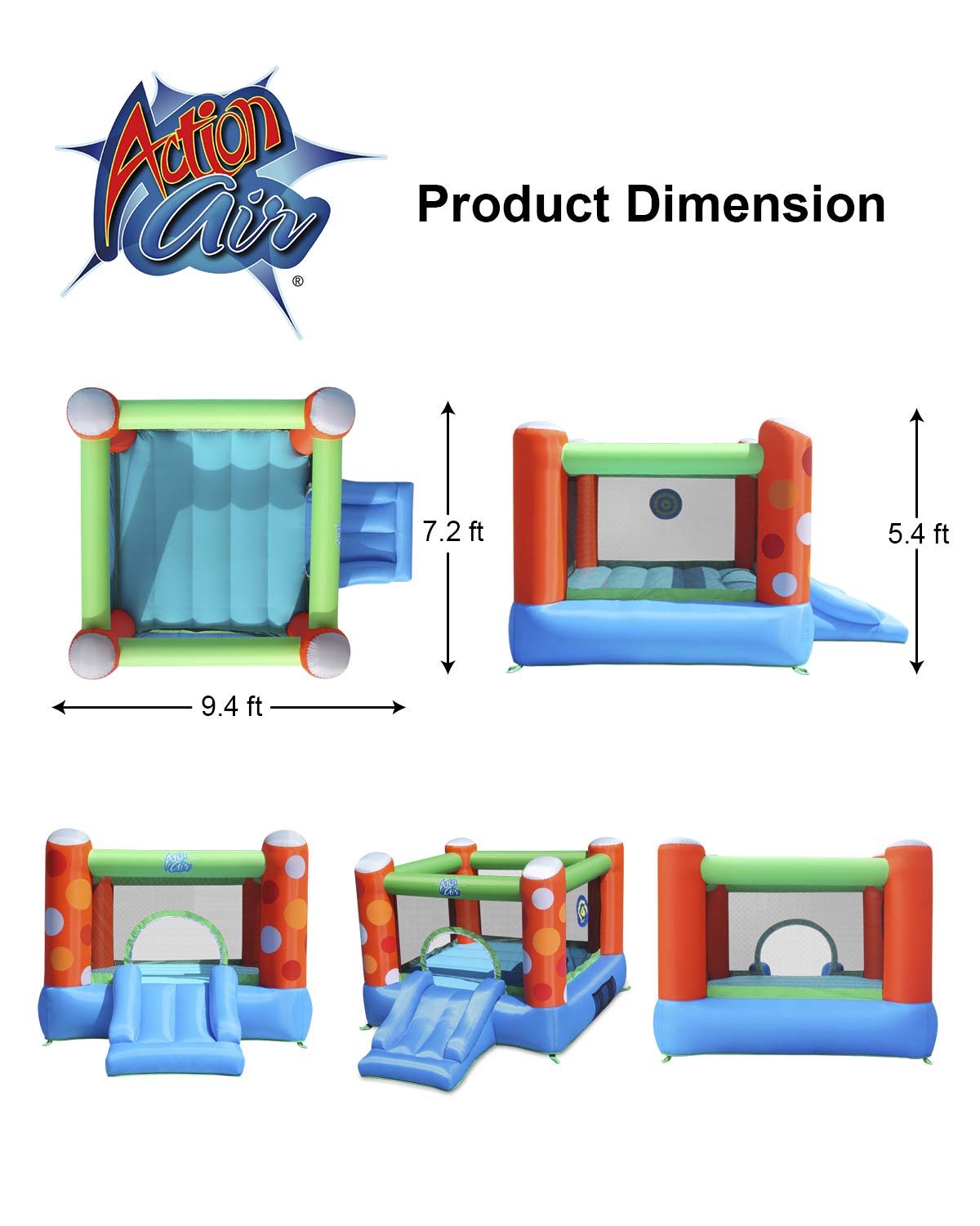 Action Air Bounce House quick setup in under three minutes