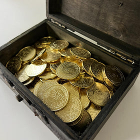 ACTIONDRAKE golden coins ready for game nights, gifts, or treasure hunts.